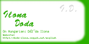 ilona doda business card